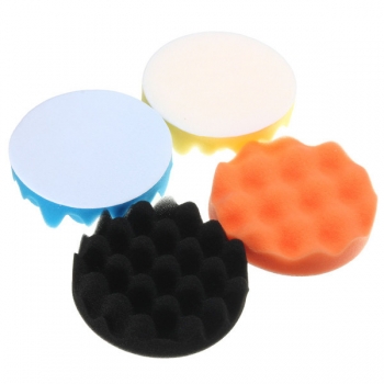 4pcs Schwamm Wellen Polieren Polieren Polster Satz 3 / 4/5/6/7 Zoll für Auto Polierer