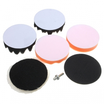 7pcs 4/5/6/7 Zoll Schwamm Polieren Waxing Rauen Pads Set für Auto Poliermaschine Polierwerkzeug
