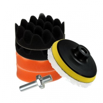 7pcs 4/5/6/7 Zoll Schwamm Polieren Waxing Rauen Pads Set für Auto Poliermaschine Polierwerkzeug