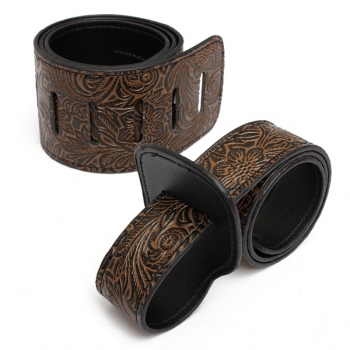 Verstellbare PU Leder Dickes Geprägte Bügel für Elektro Akustik Gitarren Bass