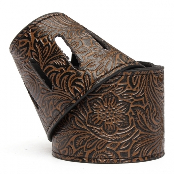 Verstellbare PU Leder Dickes Geprägte Bügel für Elektro Akustik Gitarren Bass