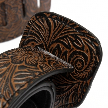 Verstellbare PU Leder Dickes Geprägte Bügel für Elektro Akustik Gitarren Bass