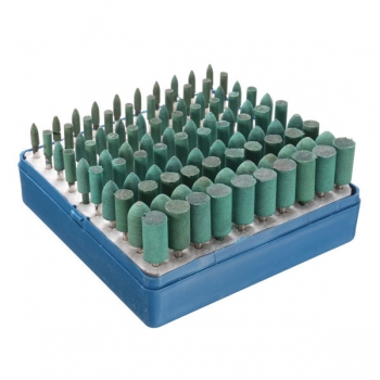 100pcs 3mm / 4mm / 5mm / 7mm / 10mm Rotary Verschiedene Schleifgummi Burr Point Kit für Dremel