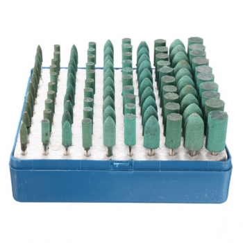 100pcs 3mm / 4mm / 5mm / 7mm / 10mm Rotary Verschiedene Schleifgummi Burr Point Kit für Dremel