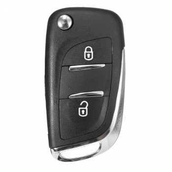 2 BTN Car Key Case Fob Falten Remote ungeschnittenes Blatt für Peugeot 107 207 307 308 407