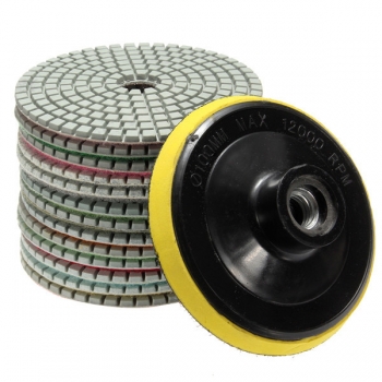 14pcs 4 Zoll 100mm 30-3000 Grit Wet / Dry Diamantpolierauflagen Set