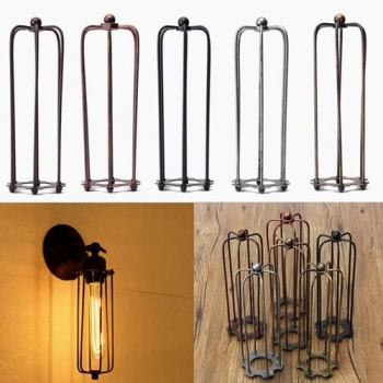 230MM DIY Weinlese Anhänger Ärger Glühlampe Wache Drahtkäfig Decke Lampshade Hanging 230MM DIY Weinlese Anhänger Ärger Glühlampe Wache Drahtkäfig Decke Lampshade Hanging