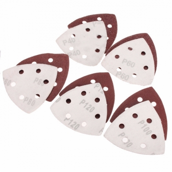 10pcs 90mm 40 60 80 100 120 Grit Schleifpapier Dreieck Sander Pads