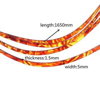 Brown Gitarre Celluloid Binding Purfling Streifen für Acoustic Classic Guitar Dekor