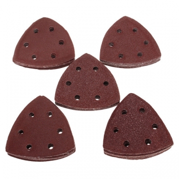 50pcs 90mm 40-180 Grit Schleifpapier Dreieck Sander Schleifer Trägerpapier-Pads