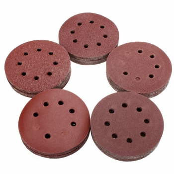 100pcs 125mm 8 Löcher Schleif Sand Discs 60-240 Grit-Schleifpapiere