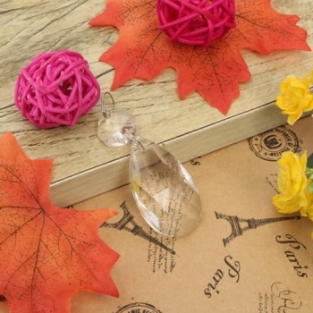 38MM 10Pcs löschen Kristallglas Kronleuchter Lampenteile Prisms Anhänger Tropfen Dekor