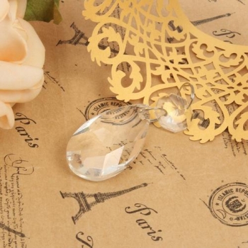 38MM 10Pcs löschen Kristallglas Kronleuchter Lampenteile Prisms Anhänger Tropfen Dekor