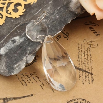 38MM 10Pcs löschen Kristallglas Kronleuchter Lampenteile Prisms Anhänger Tropfen Dekor