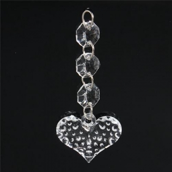 10 PCS Hochzeit Indoor Acryl Kristall Korn Girlande Leuchter Lampen Dekor hängend