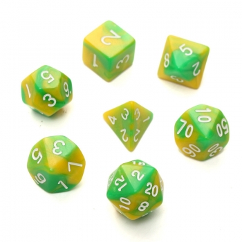7pc / Set TRPG Spiele Gaming Würfelt D4-D20 Multi-seitig würfelt 6Color