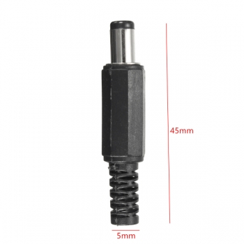 Excellway® JP02 10Stücker 5.5x2.1mm DC-Strom Mann Lötfaß Spitze Stecker Hülle Steckverbinder
