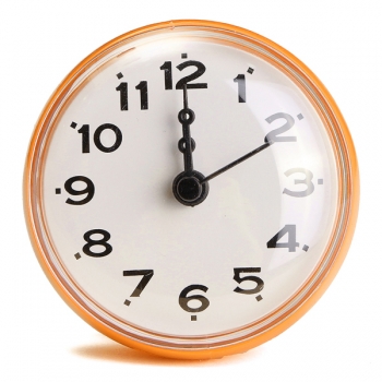 4 Color Bathroom Shower Waterproof Wall Clock Large Sucker Without Battery Home Decor