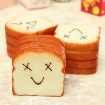 Jumbo Squishy 7 Sekunden Langsam Federn Stück Toast Freude Spaß Handy Satz Handy Halter