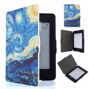 Flip Ebook Reader Folio  Kasten Abdeckung Van Gogh Gemälde für Amazon Kindle Paperwhite