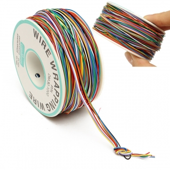 DANIU 250M 8-Kabel farbig isolierte P / N B-30-1000 30AWG Draht Verpackung Kabel Wickelrolle