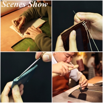 13pcs Holzgriff Leder Fertigkeit Werkzeug  Kit Leder Hand Nähen Werkzeug Stanzmesser DIY Gruppe