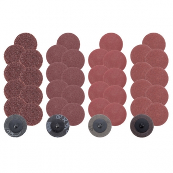 40pcs 2 Zoll Rollsperre Schleifscheibe 24/60/120/240 Grit Schmirgelpapier