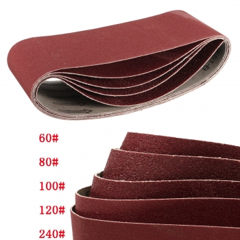 5pcs 457x75mm Schleifband 60/80/100/120/240 Grit Schleifbänder Polierwerkzeug