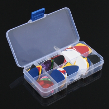 100pcs akustische elektrische Gitarren Auswahl Plektrum mit Pick Box