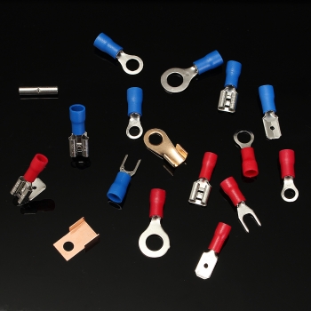 Soloop 350pcs Terminals Connectors + 328pcs 2: 1 Wärmeschrumpfschlauch Assorted Box Kit