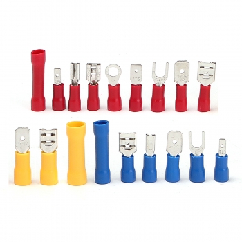 320pcs Terminals Connectors + 60pcs 2: 1 Schwarz Schrumpfschlauch Assorted Box Kit