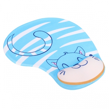 Blau Comfort Mouse Pad mit Gel  Handgelenkauflage Unterstützung Matte für Computer PC Laptop