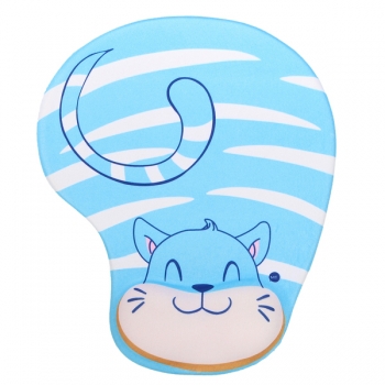 Blau Comfort Mouse Pad mit Gel  Handgelenkauflage Unterstützung Matte für Computer PC Laptop