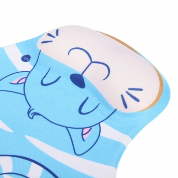 Blau Comfort Mouse Pad mit Gel  Handgelenkauflage Unterstützung Matte für Computer PC Laptop