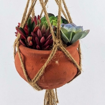 40 Zoll Flowerpot Betriebsaufhänger Makramee Jute Seil Indoor Outdoor dekorative Schnur
