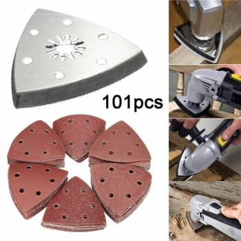 100pcs 60-240 Grit Triangle Schleifpapier Papier mit Sander Schleifer Teller