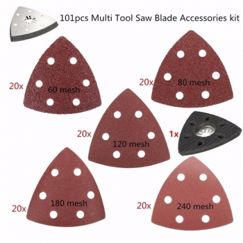 100pcs 60-240 Grit Triangle Schleifpapier Papier mit Sander Schleifer Teller