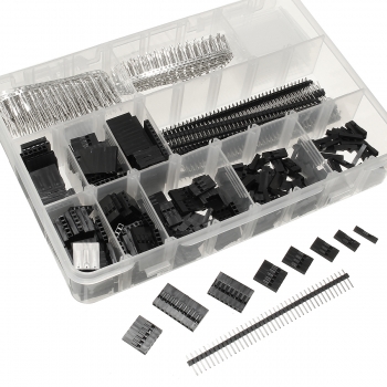 Geekcreit® 1450pcs 2.54mm männlich weiblich Dupont Draht Jumper mit Pin Header Steckverbinder Gehäuse Kit