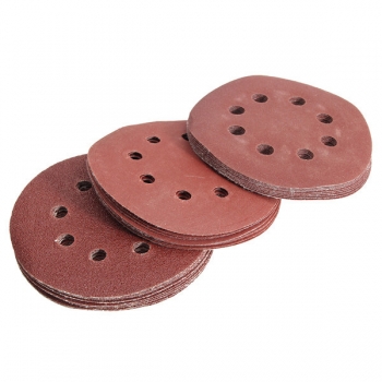 30pcs 5 Zoll 8 Löcher Schleifmittel Schleifen Scheiben Schleifen Papier 60/120/240 Grit Sandpapers