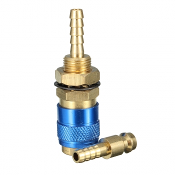 Gas und Wasser Schnellanschluss Wassergekühlte Fackel für MIG WIG Schweißer Torch Red Circle