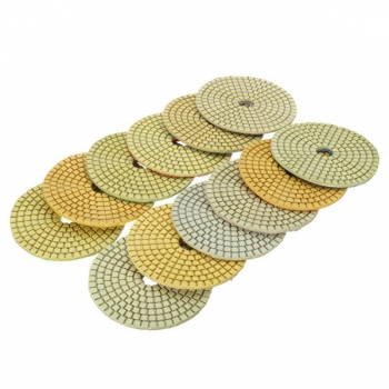 4-Zoll-Wet-Diamant-Polierauflagen 50-3000 Grit für Granit Marmor Beton