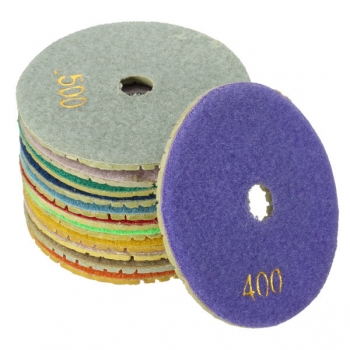 4-Zoll-Wet-Diamant-Polierauflagen 50-3000 Grit für Granit Marmor Beton
