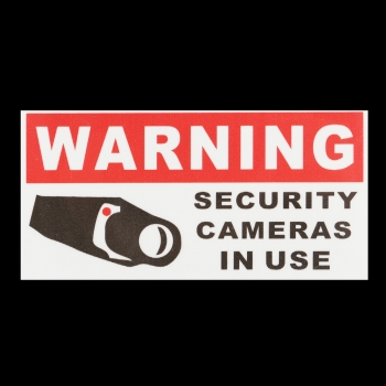8Pcs Security Camera In Use Self-adhensive Aufkleber Sicherheitszeichen Aufkleber Wasserdicht