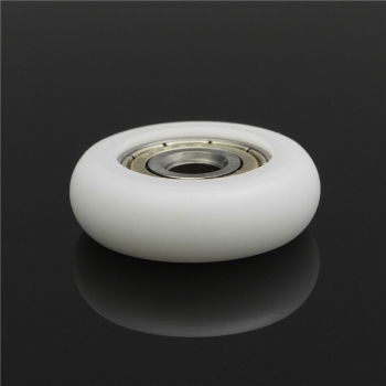 10pcs 5 * 23 * 7 mm Nylon Kunststoff Carbon Steel Lager Riemenscheiben Embedded Rillenkugellager