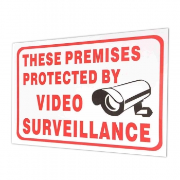 CCTV-Kamera-Sign-Aufkleber Selbst adhensive Aufkleber Räumlichkeiten für Videoüberwachung Projizierte
