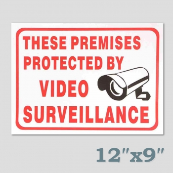 CCTV-Kamera-Sign-Aufkleber Selbst adhensive Aufkleber Räumlichkeiten für Videoüberwachung Projizierte