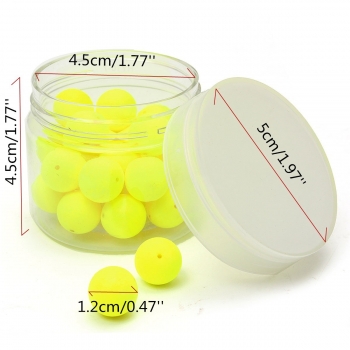 ZANLURE 30Pcs 12mm runde Tackles Aroma-Zufuhr-Korne schwimmende Fischen-Köder-Karpfen-Köder