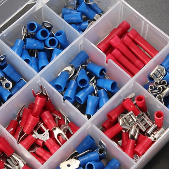 300pcs isolierten elektrischen Draht Terminals Crimp Steckverbinder Spade Kits