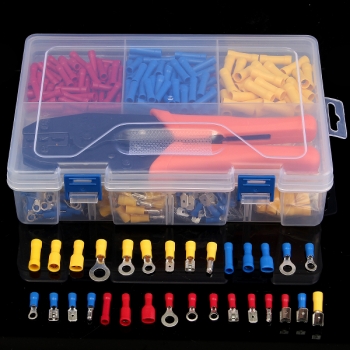 Excellway® EC03 780Pcs Elektrische Anschlüsse Drahtverbinder mit Box &amp; Crimpzange