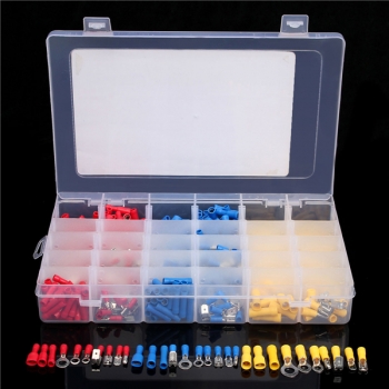 Excellway® EC10 720Pcs Isolierte elektrische Anschlussklemmen Crimp-Steckverbinder-Kit